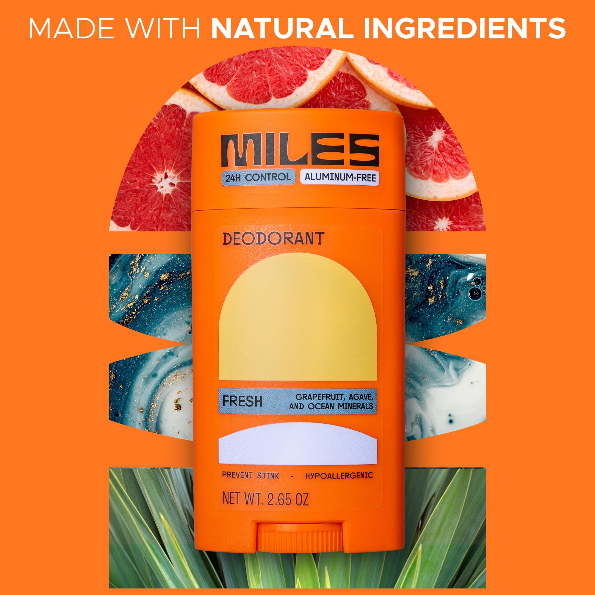 Miles Kids Deodorant family use suitable for all ages.