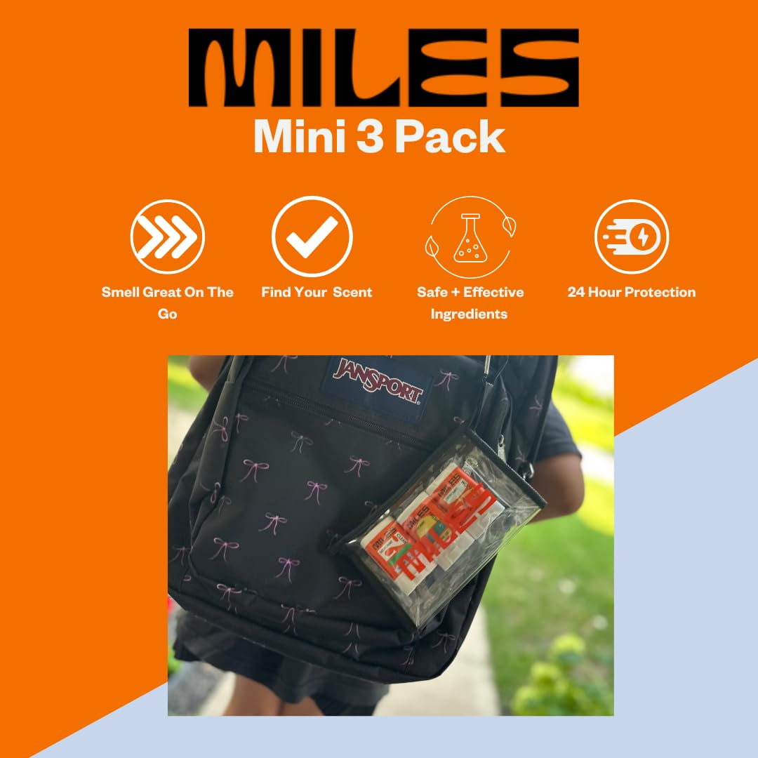Miles Kids deodorant girl application with soft fresh scent