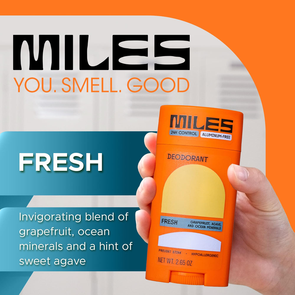 Miles made in USA stamp on box packaging