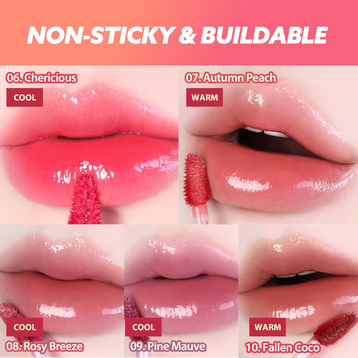 MILKTOUCH Jelly Fit Lip Tint Rosy Breeze soft-plumping provides gentle volume and comfort