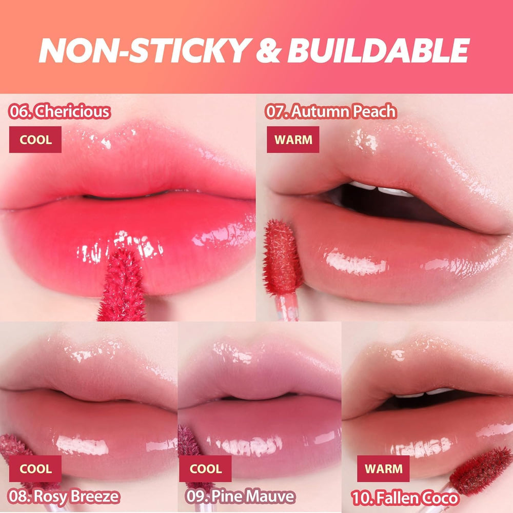 MILKTOUCH Jelly Fit Lip Tint Rosy Breeze soft-plumping provides gentle volume and comfort