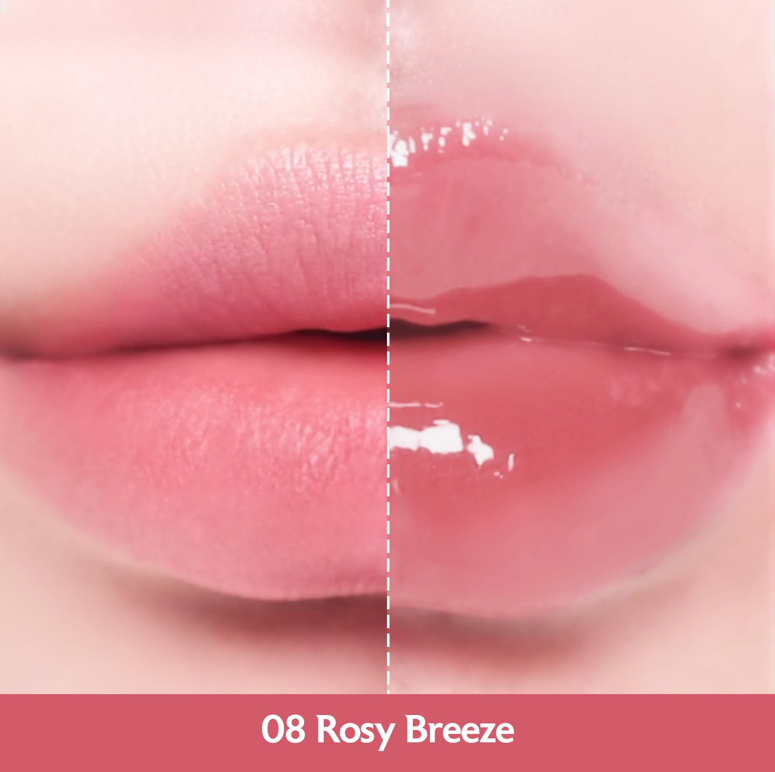 MILKTOUCH Jelly Fit Lip Tint Rosy Breeze water-based-texture feels light and breathable