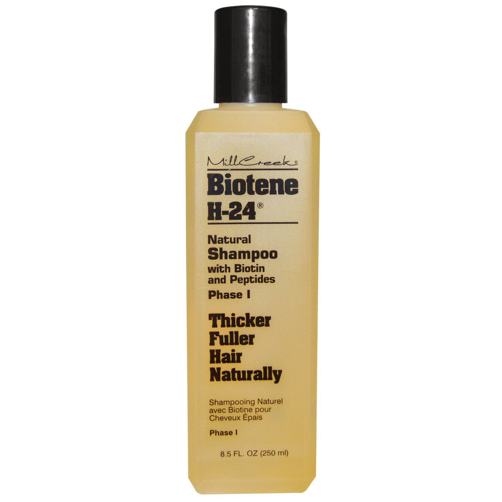 Mill Creek Biotene H-24 Conditioner bottle supports smooth detangling and moisture.