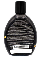 Millennium Tanning Solid Black Special Reserve 200X silicone blend swatch emphasizing smooth, even application