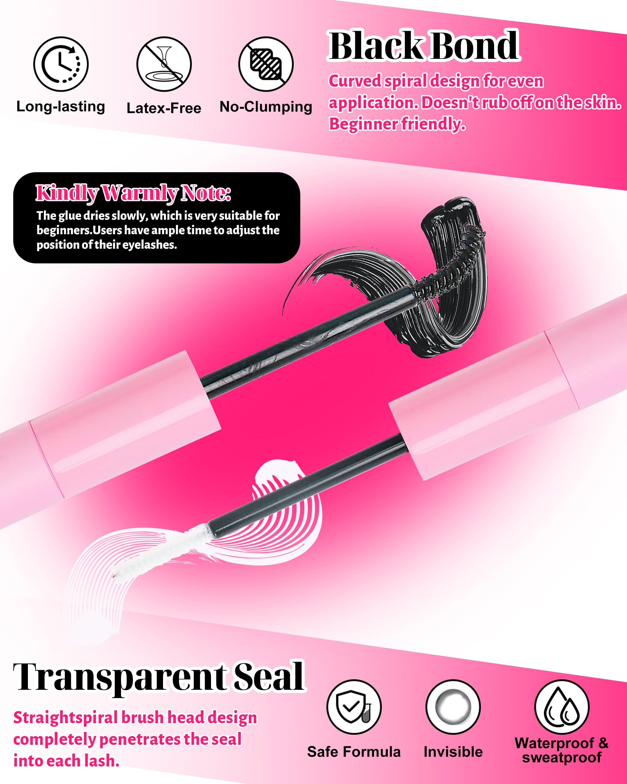 MilyBest lash and eyebrow brushes for quick grooming and tidy edges