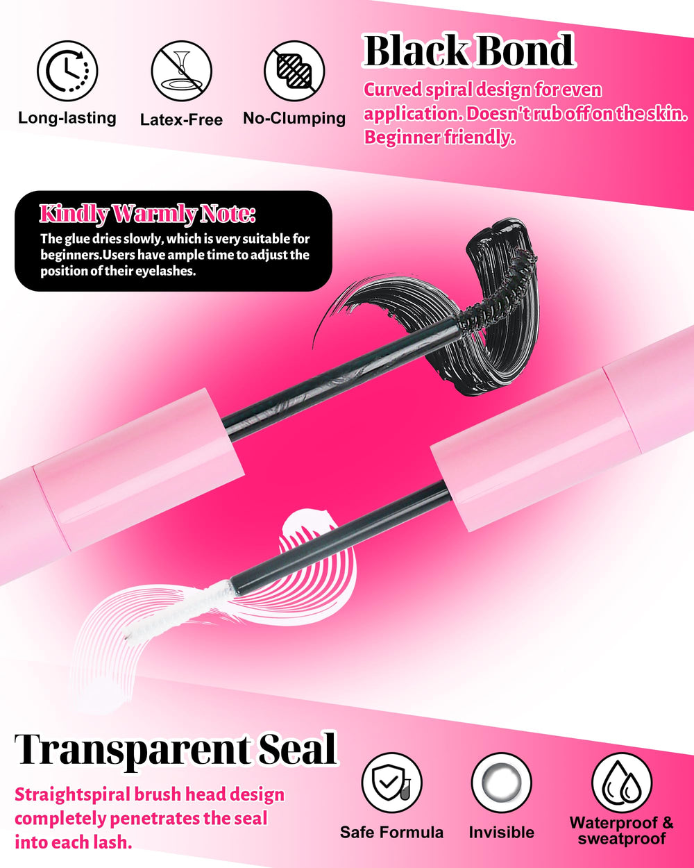 MilyBest lash and eyebrow brushes for quick grooming and tidy edges