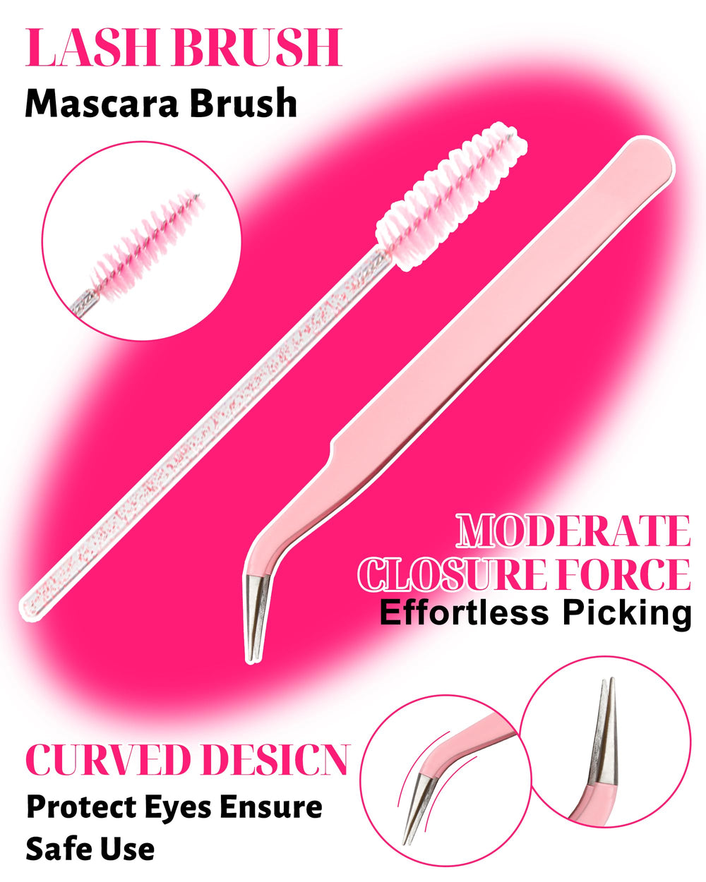 MilyBest D-curl lashes blend with natural lashes for a seamless finish