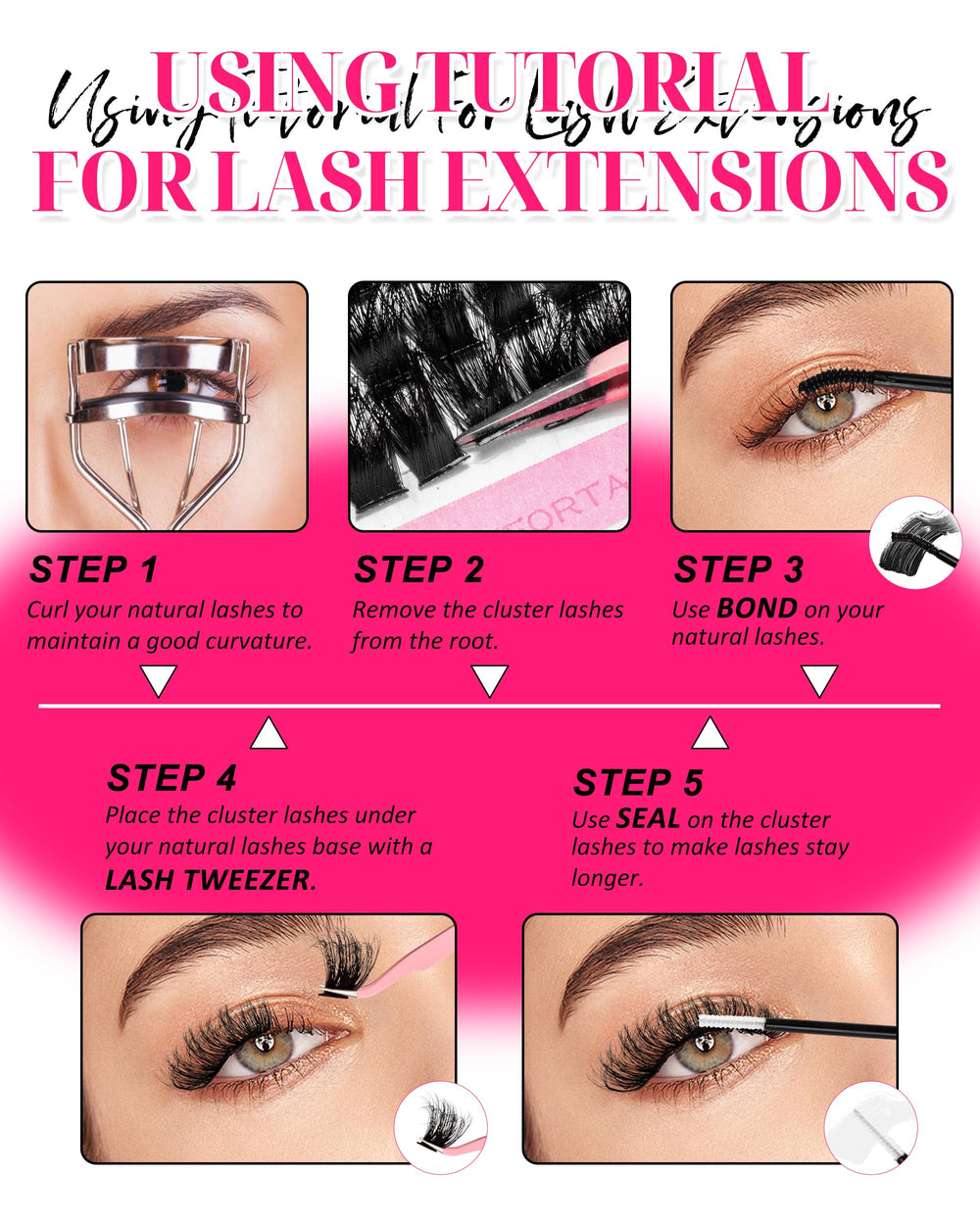 MilyBest 60D density lashes deliver fuller look with fewer clusters