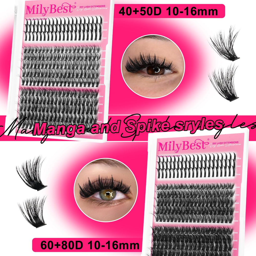 MilyBest eyelash remover included for gentle post-application cleanup