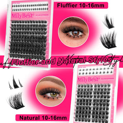 MilyBest lash tweezers for precise placement during DIY lash extensions