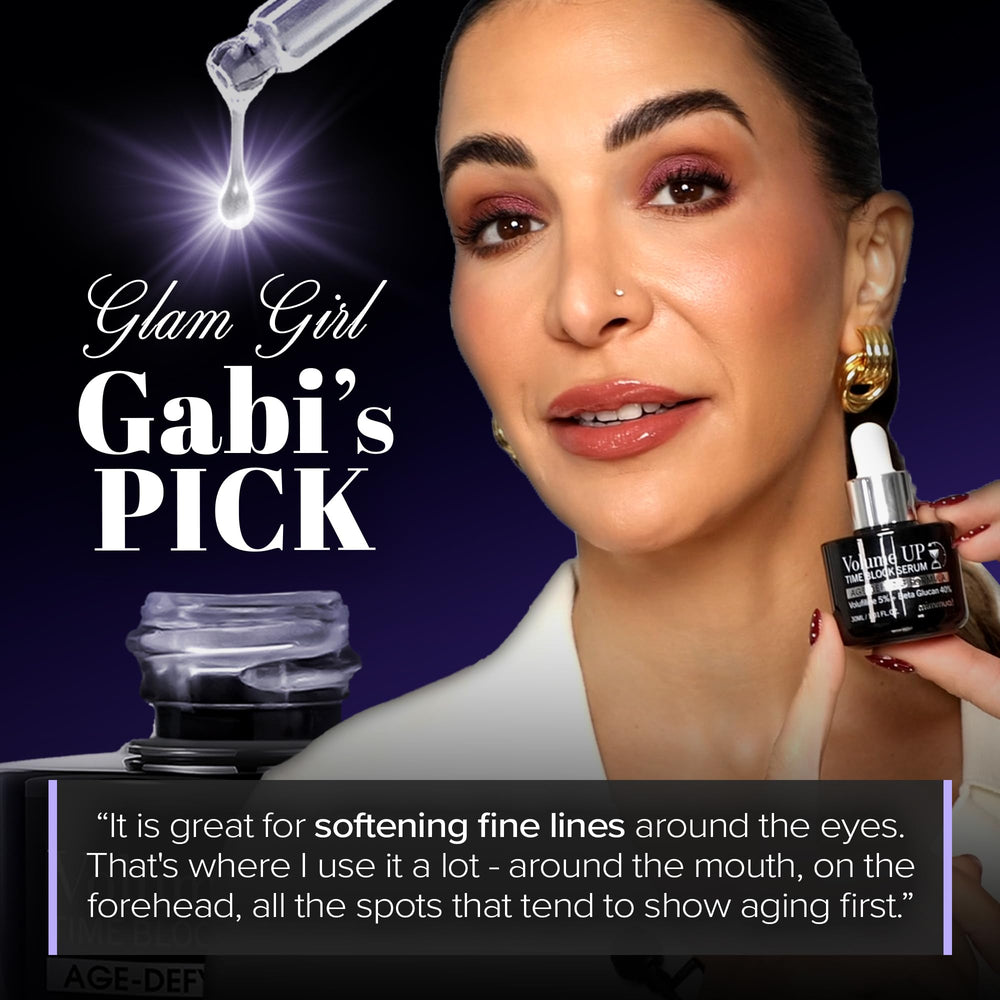 Mimmua Volume UP Time Block Serum application demonstrates quick absorption and comfortable wear.