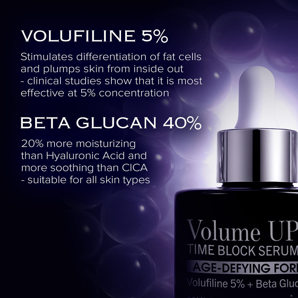 Mimmua Volume UP Time Block Serum under-eye use suggests smoother, less-visible fine lines.