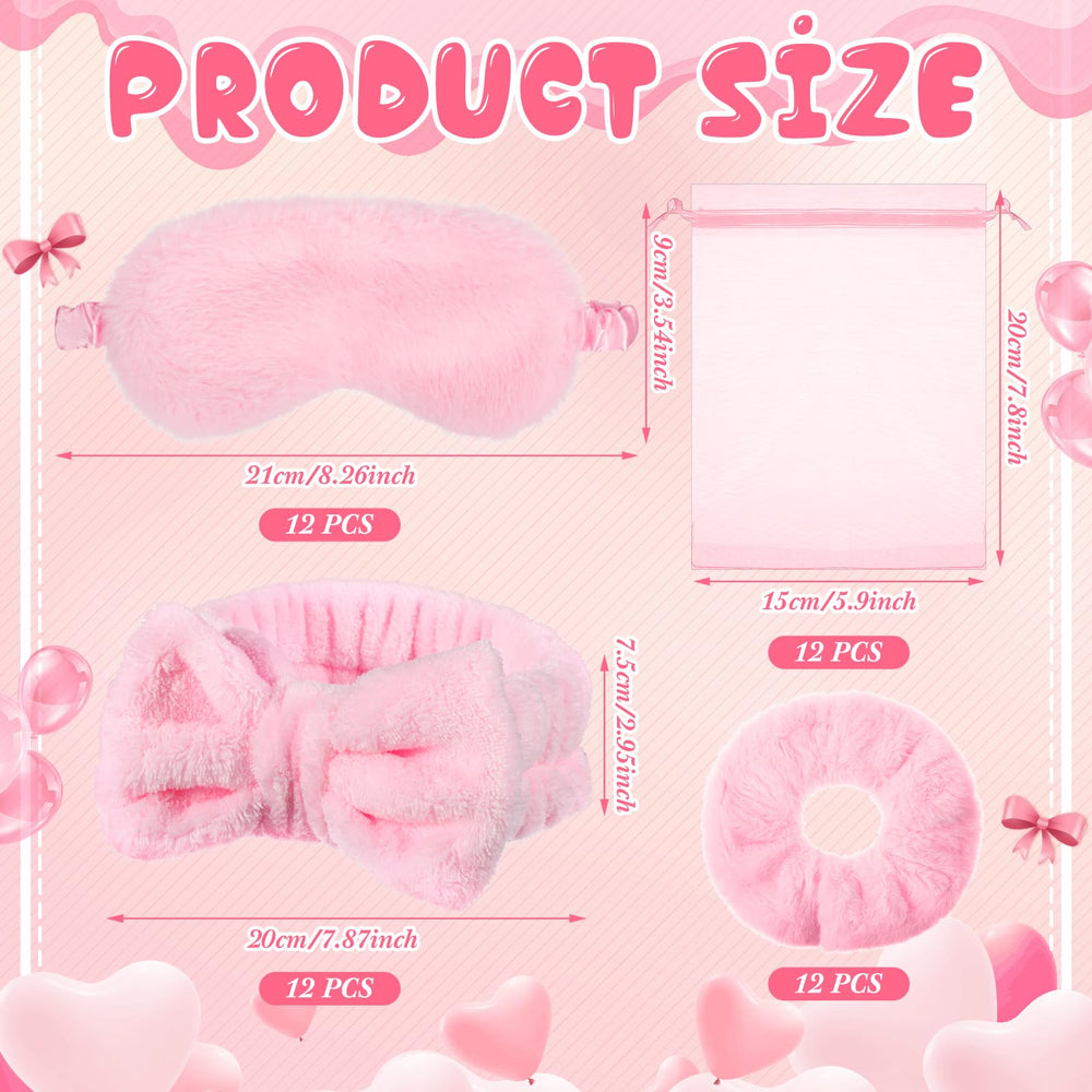 Mimorou plush eye mask pink ideal for relaxing, peaceful sleep