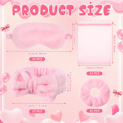 Mimorou plush eye mask pink ideal for relaxing, peaceful sleep