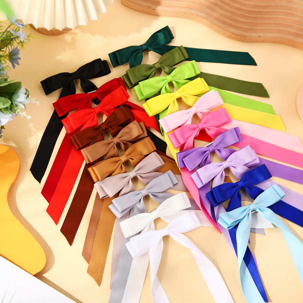 Mimorou bows on ponytail demonstrate secure grip and long-tail design