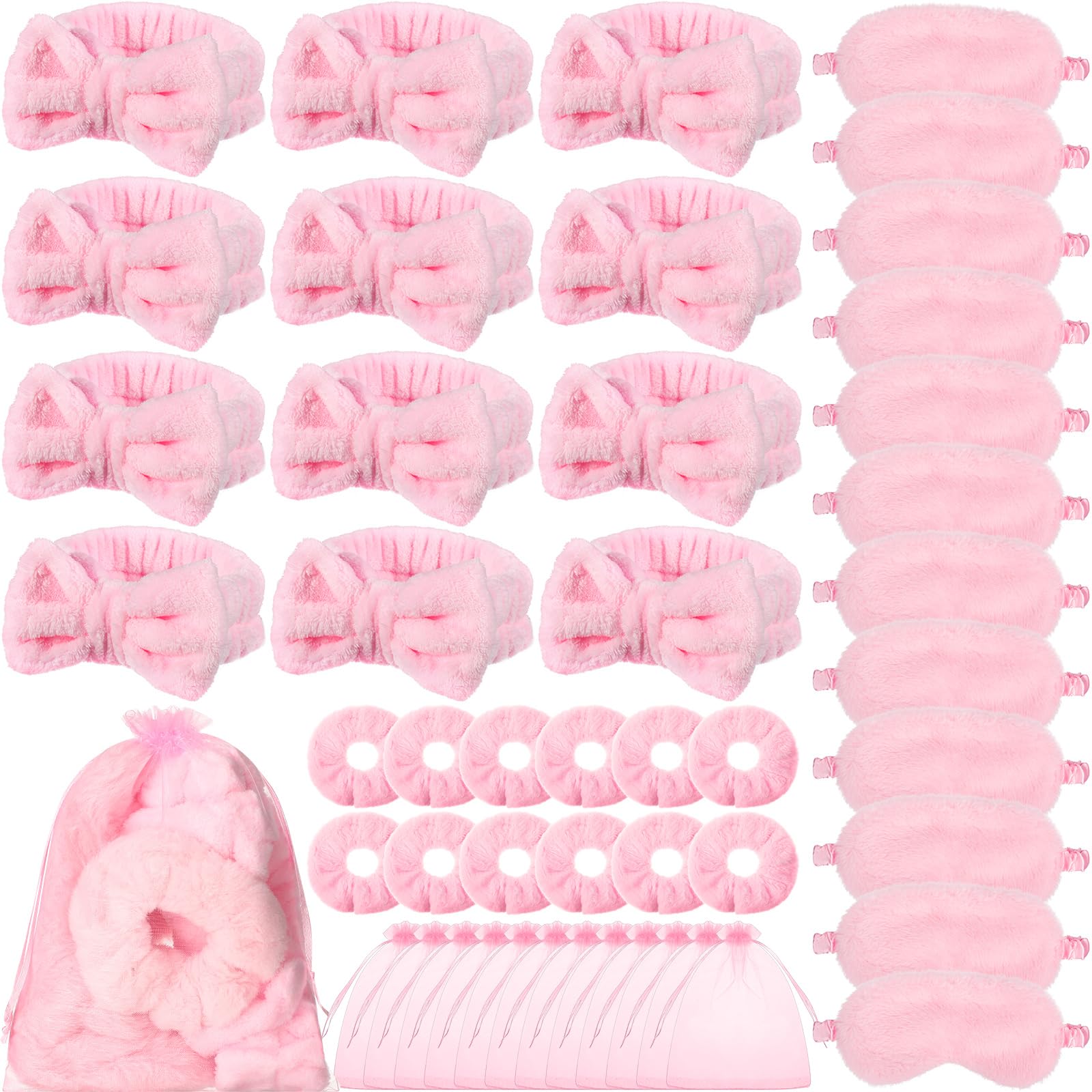Mimorou spa headband pink offers comfortable wear for pamper sessions