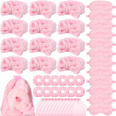 Mimorou spa headband pink offers comfortable wear for pamper sessions