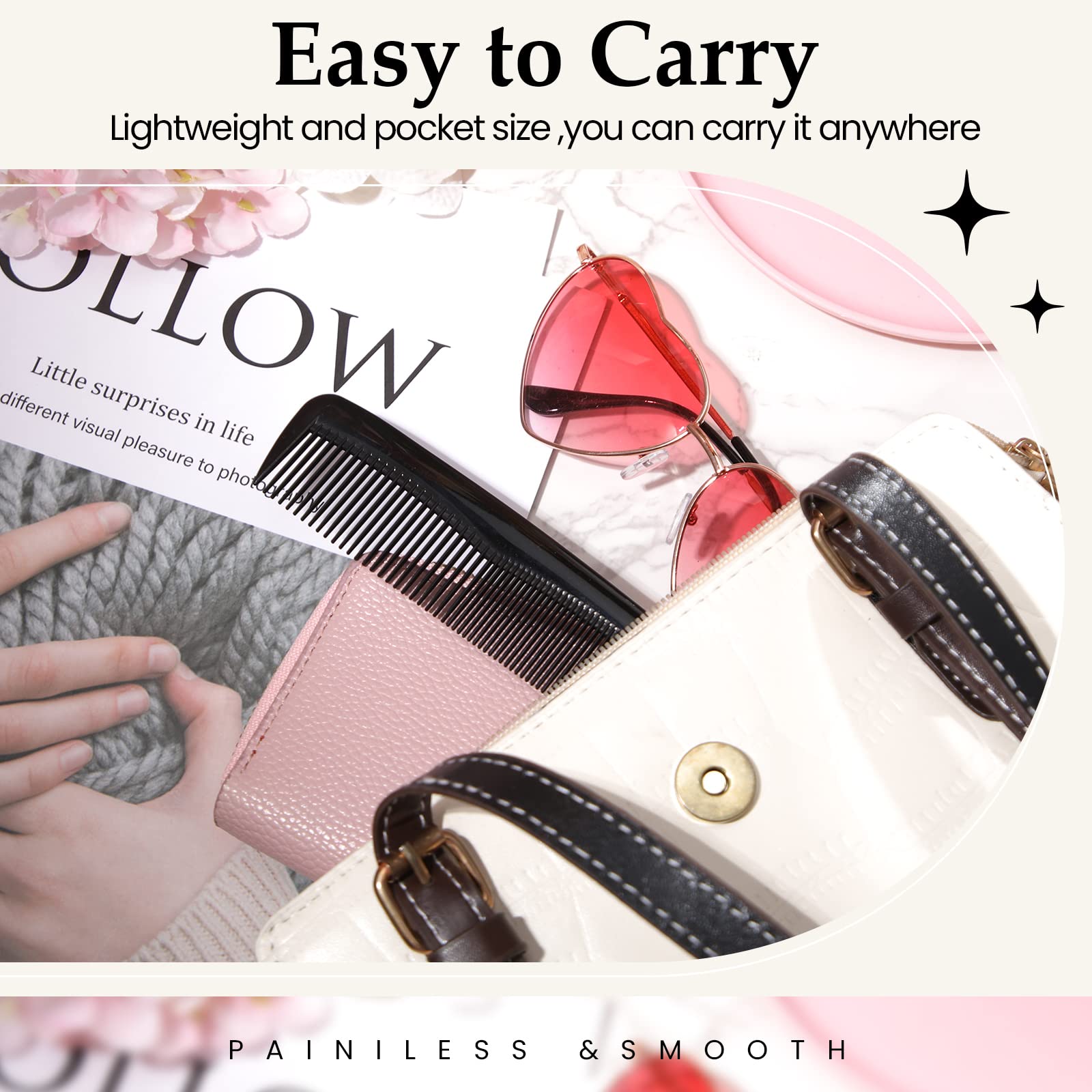 Mimorou travel-friendly combs fit in bags for quick fixes