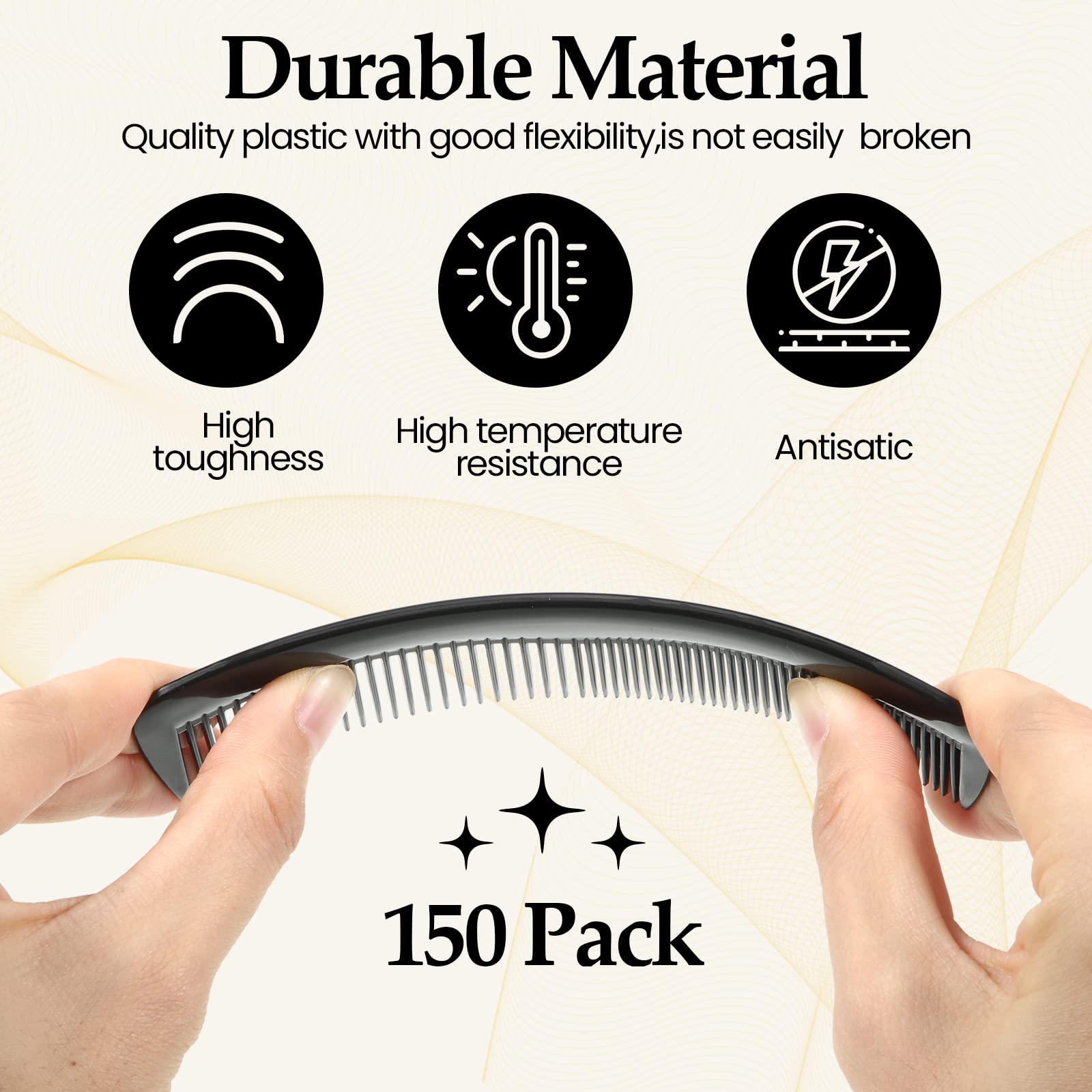 Mimorou two-density teeth combs for versatile styling