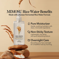 Strands with shiny curls after using Mimosu spray emphasize elasticity and manageability.