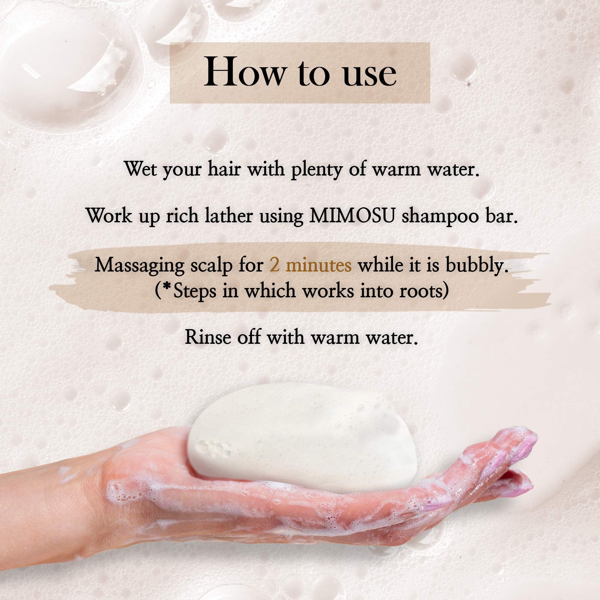 Mimosu Korean hair care bar fits into daily routine.