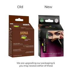 MinaiBrow natural ingredients Cassia obovata leaf powder for gentle color.