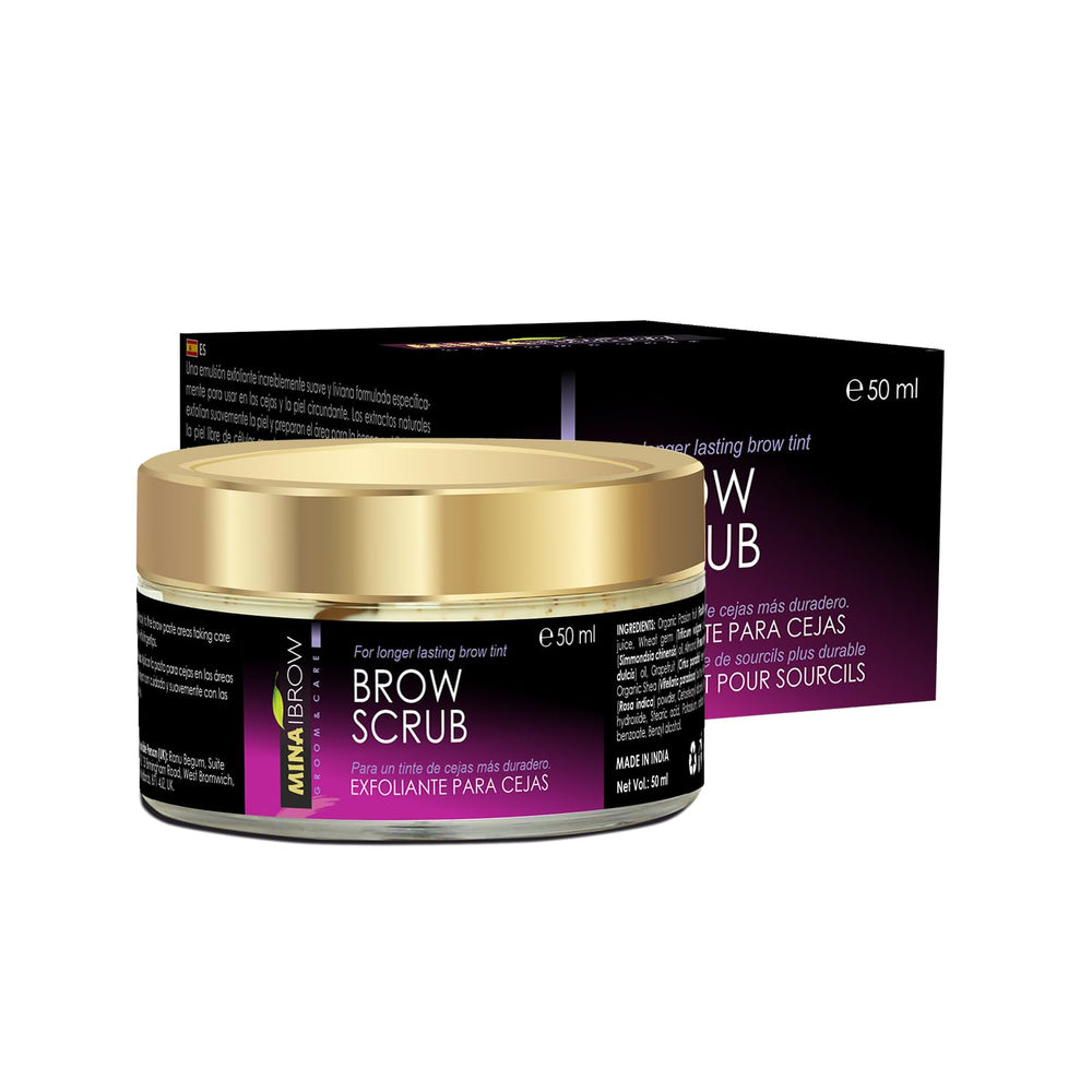 MINA Brow Scrub: exfoliante natural para cejas y preparación para tinte