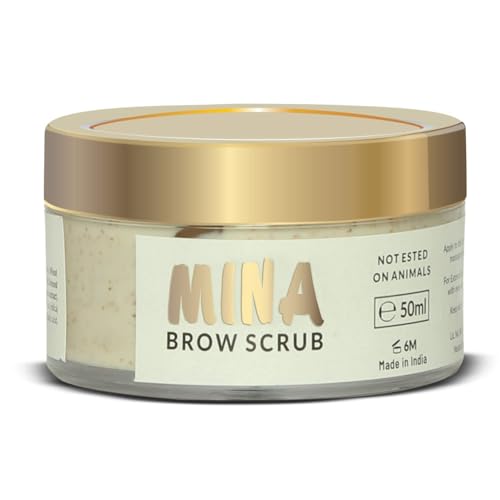 MINA Brow Scrub: ingredientes naturales que hidratan la piel alrededor de las cejas