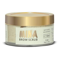 MINA Brow Scrub: ingredientes naturales que hidratan la piel alrededor de las cejas
