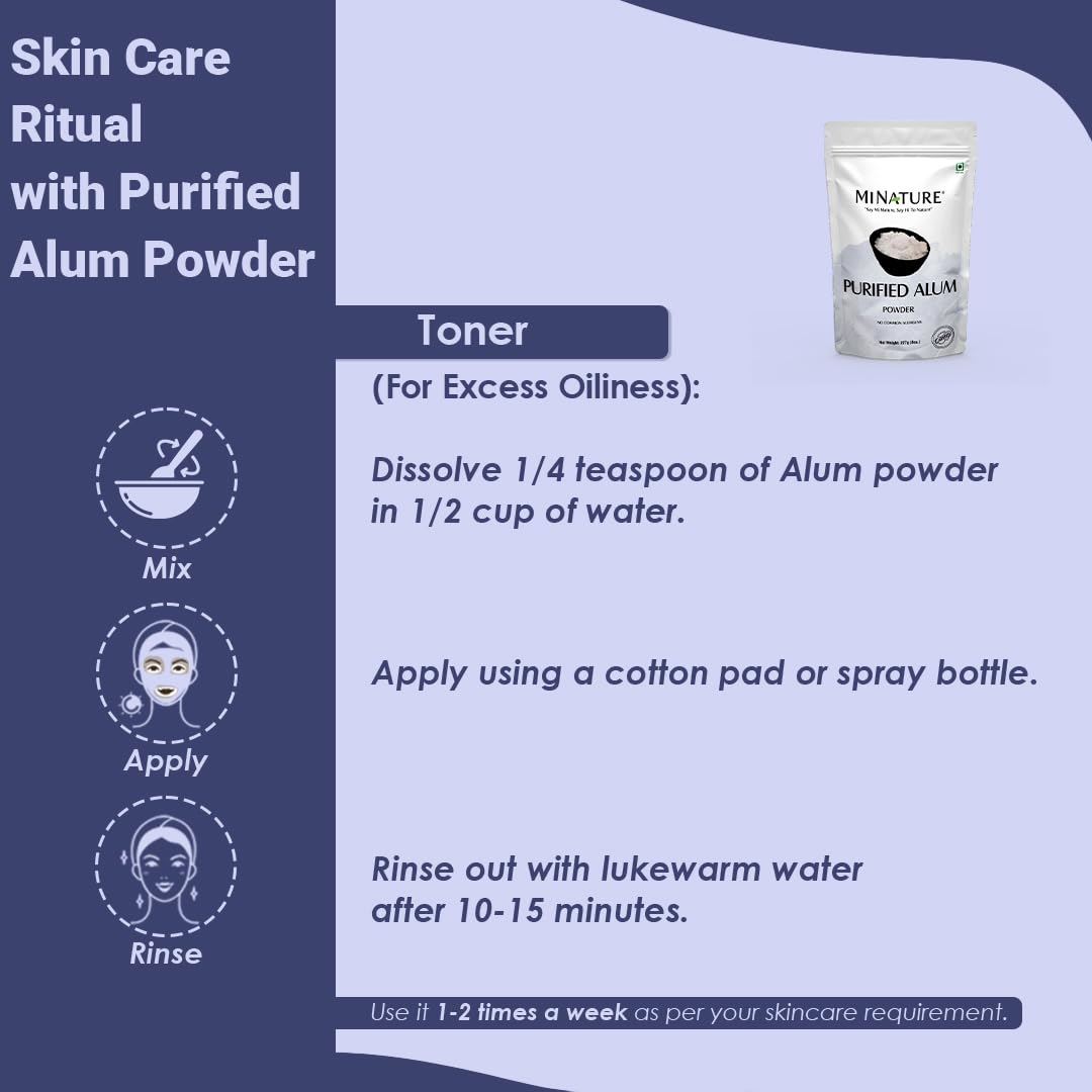 Minature Alum Powder DIY use illustrates versatile household applications like water purification.