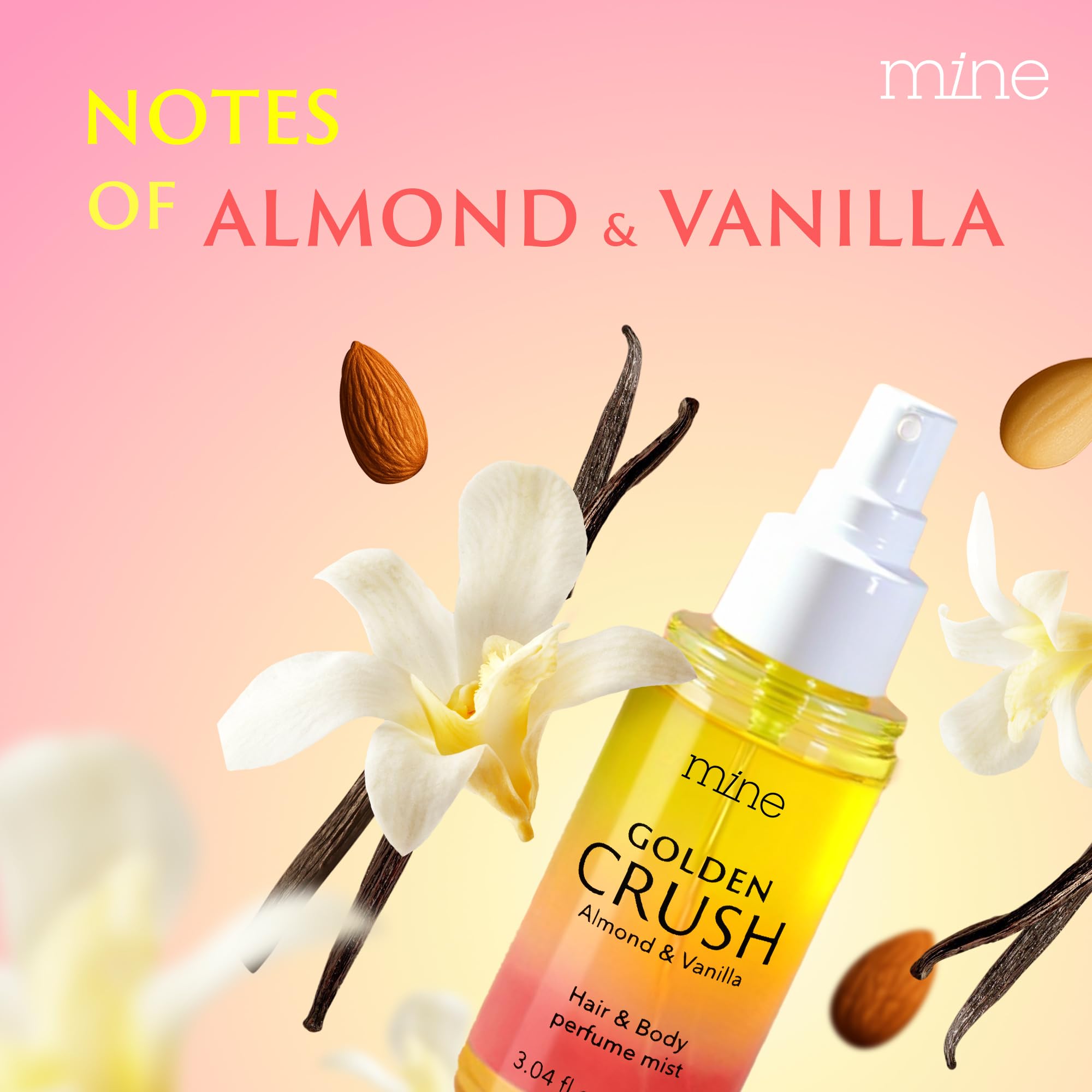 Mine body mist diffusion on skin for refreshing aroma