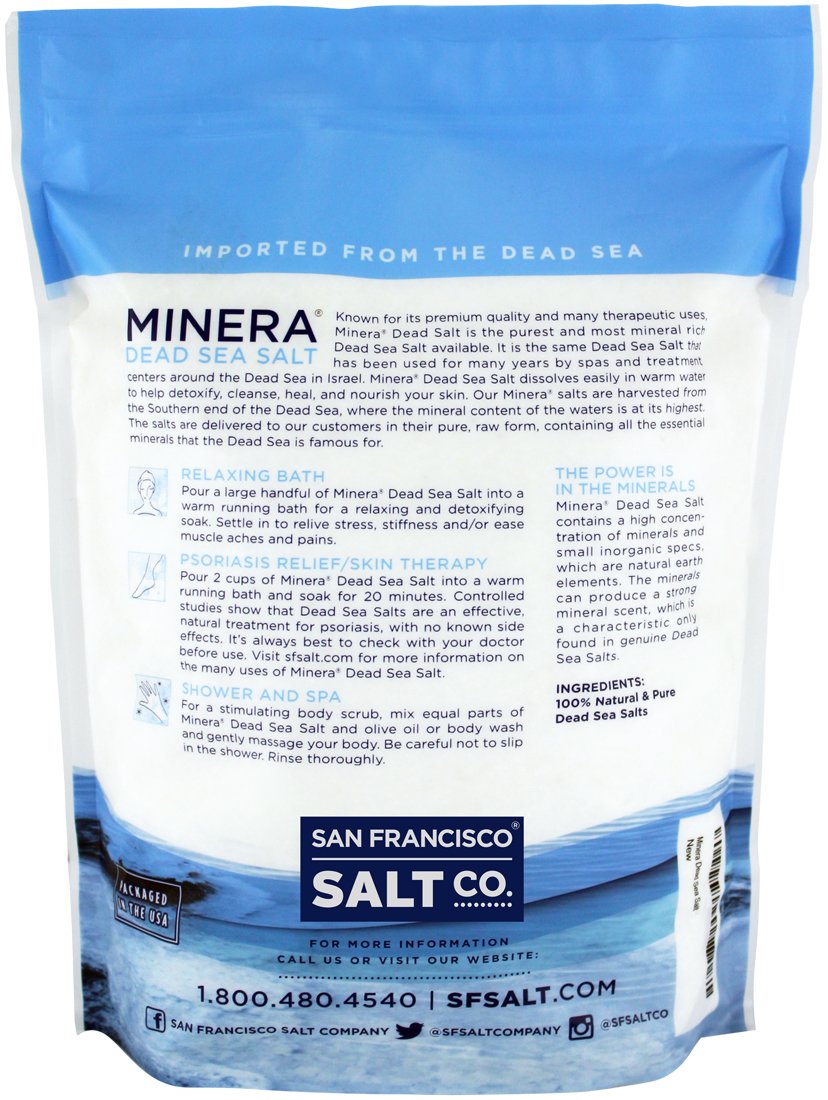 Minera Dead Sea Salt relaxing bath scene showing a spa-like home escape.