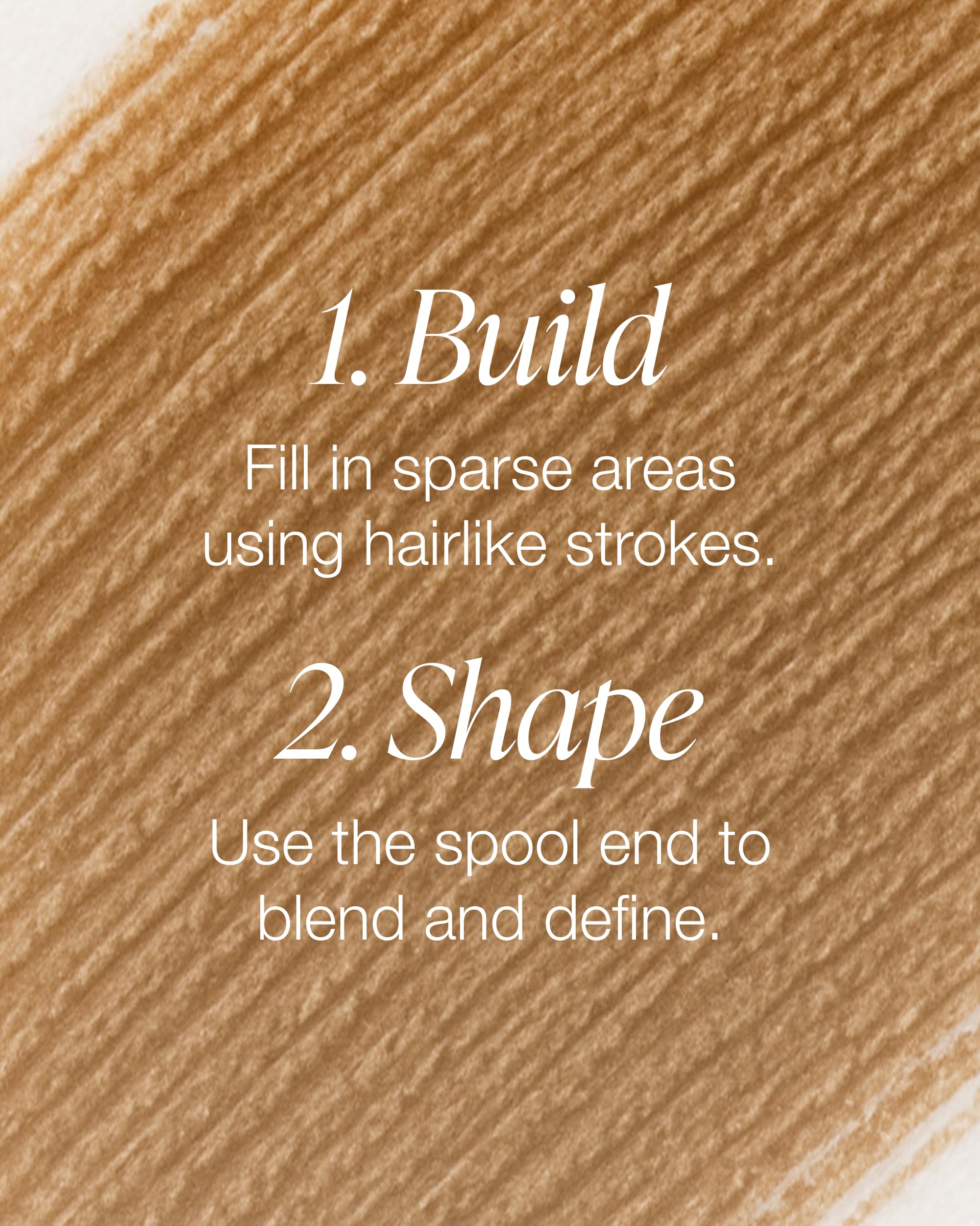 Mineral Fusion brow pencil spoolie blending action for natural brow finish
