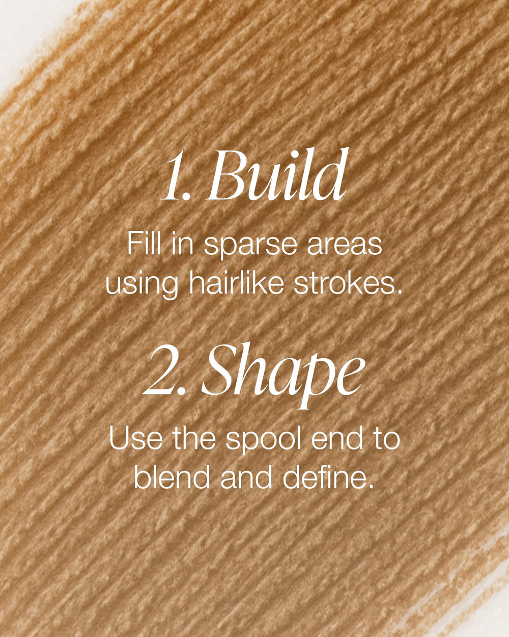 Mineral Fusion brow pencil spoolie blending action for natural brow finish