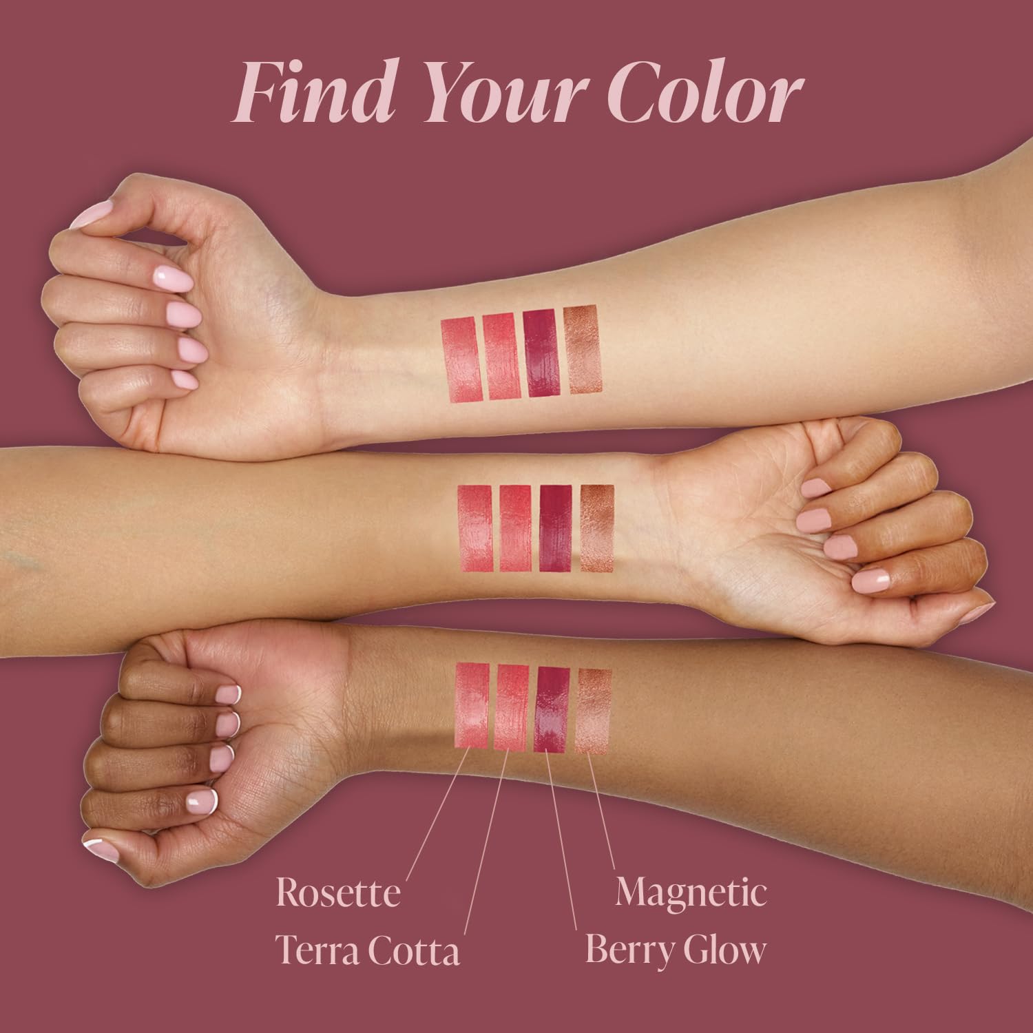 Mineral Fusion cheek tint color from the stick provides soft glow.