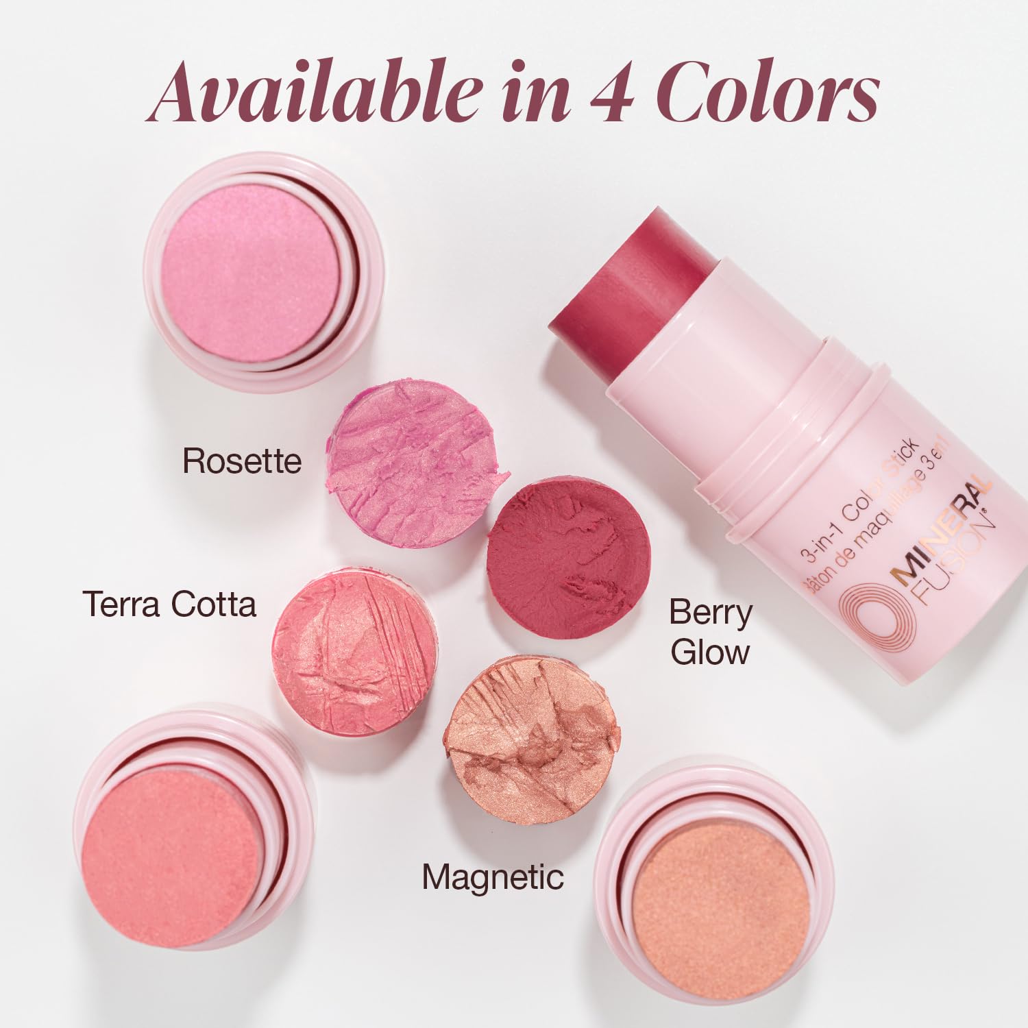 Mineral Fusion eye color swipe from the stick for bright lids.