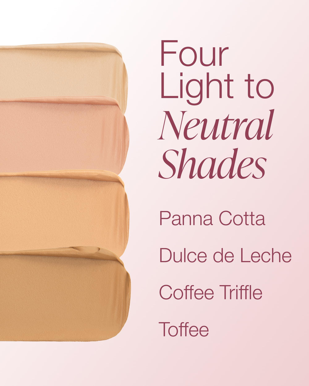 Mineral Fusion Concealer Palette Indulgence close-up demonstrates blemish coverage and contour-friendly cream.