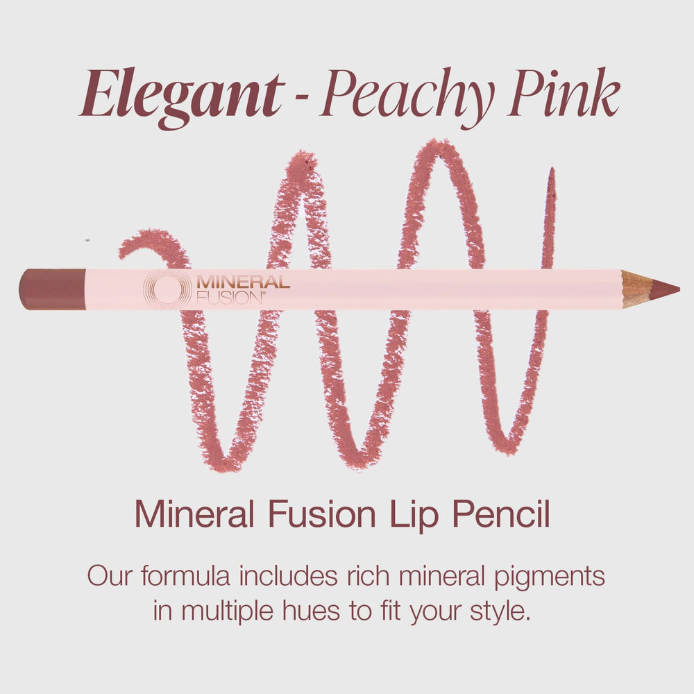 Mineral Fusion Elegant Lip Pencil precision line demonstrates sharp definition with mineral color.