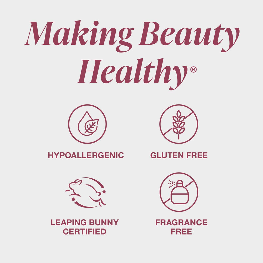Mineral Fusion made in USA, cruelty-free symbol emphasizing ethical beauty.