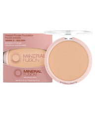 Mineral Fusion pressed powder foundation compact for a smooth, even base.