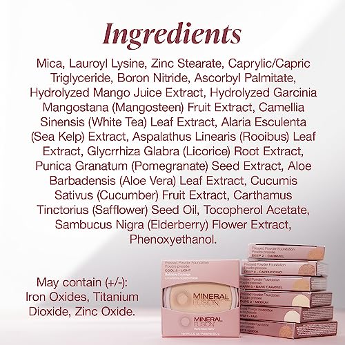 Mineral Fusion pressed powder foundation cruelty-free USA-made packaging
