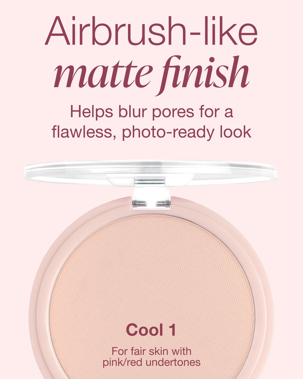 Mineral Fusion triple-milled formula close-up shows lightweight, buildable coverage