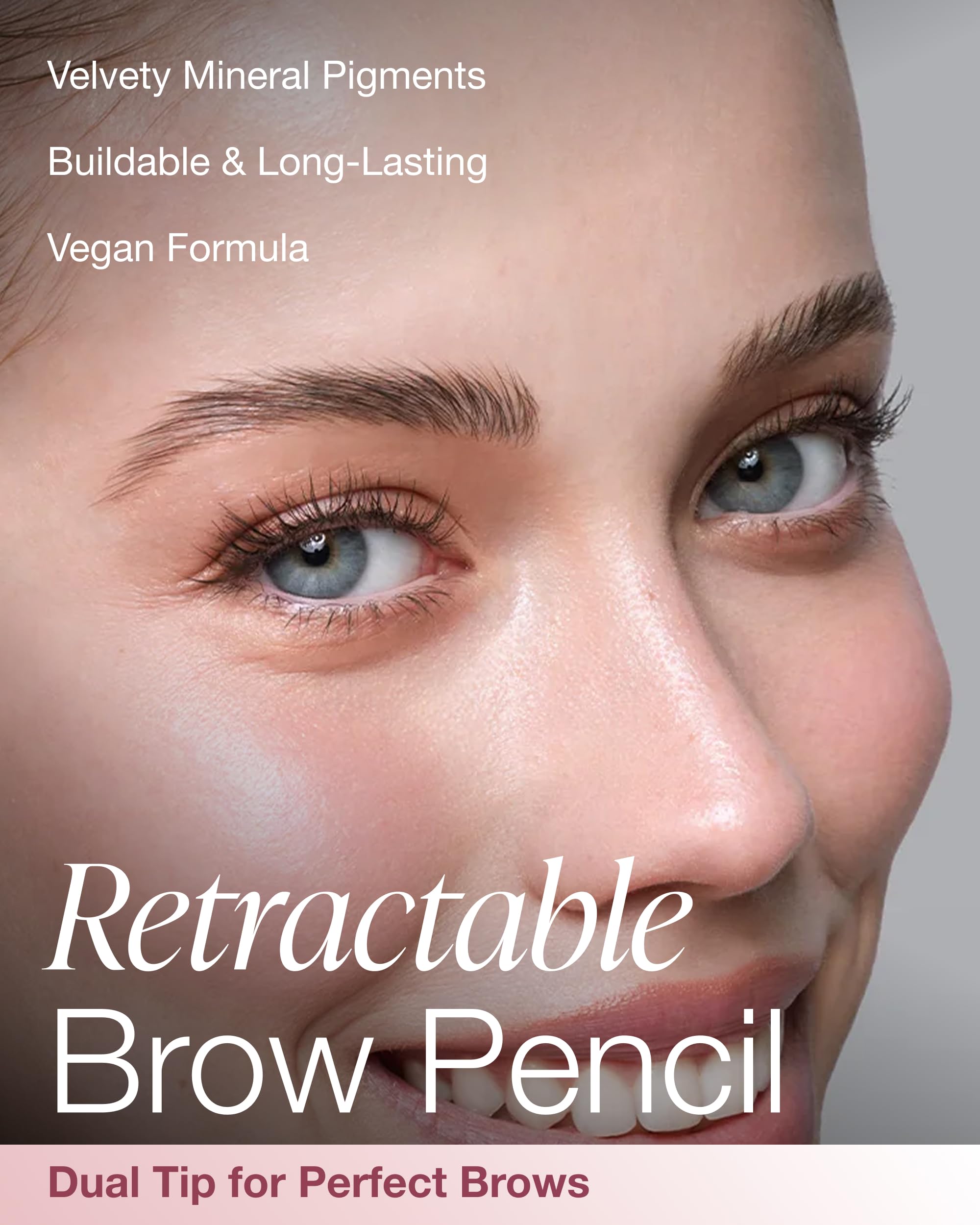 Mineral Fusion retractable brow pencil blonde spoolie-blend for seamless blending