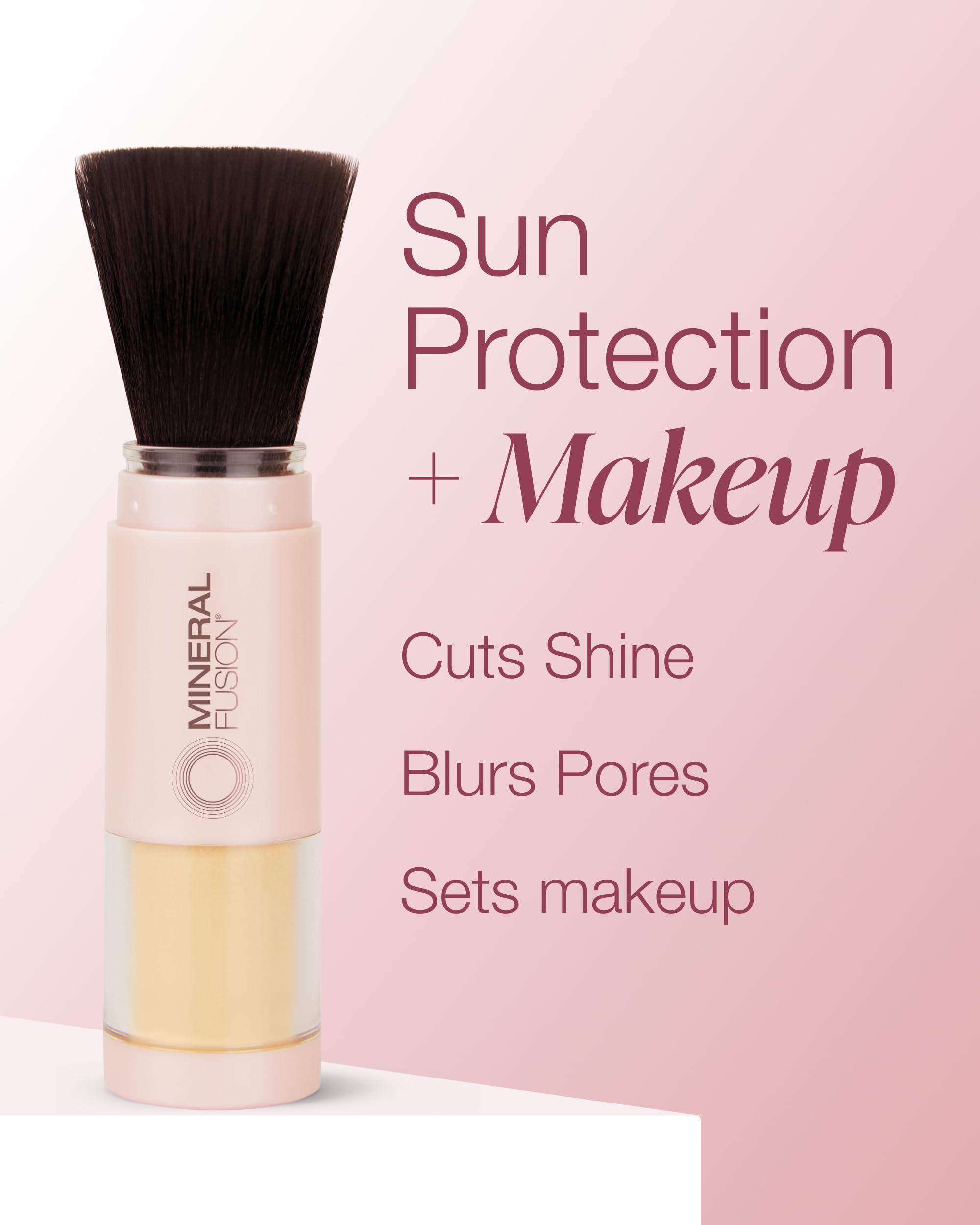 Mineral Fusion skin-matte finish look demonstrates weightless coverage on different skin tones.