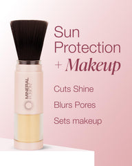 Mineral Fusion skin-matte finish look demonstrates weightless coverage on different skin tones.