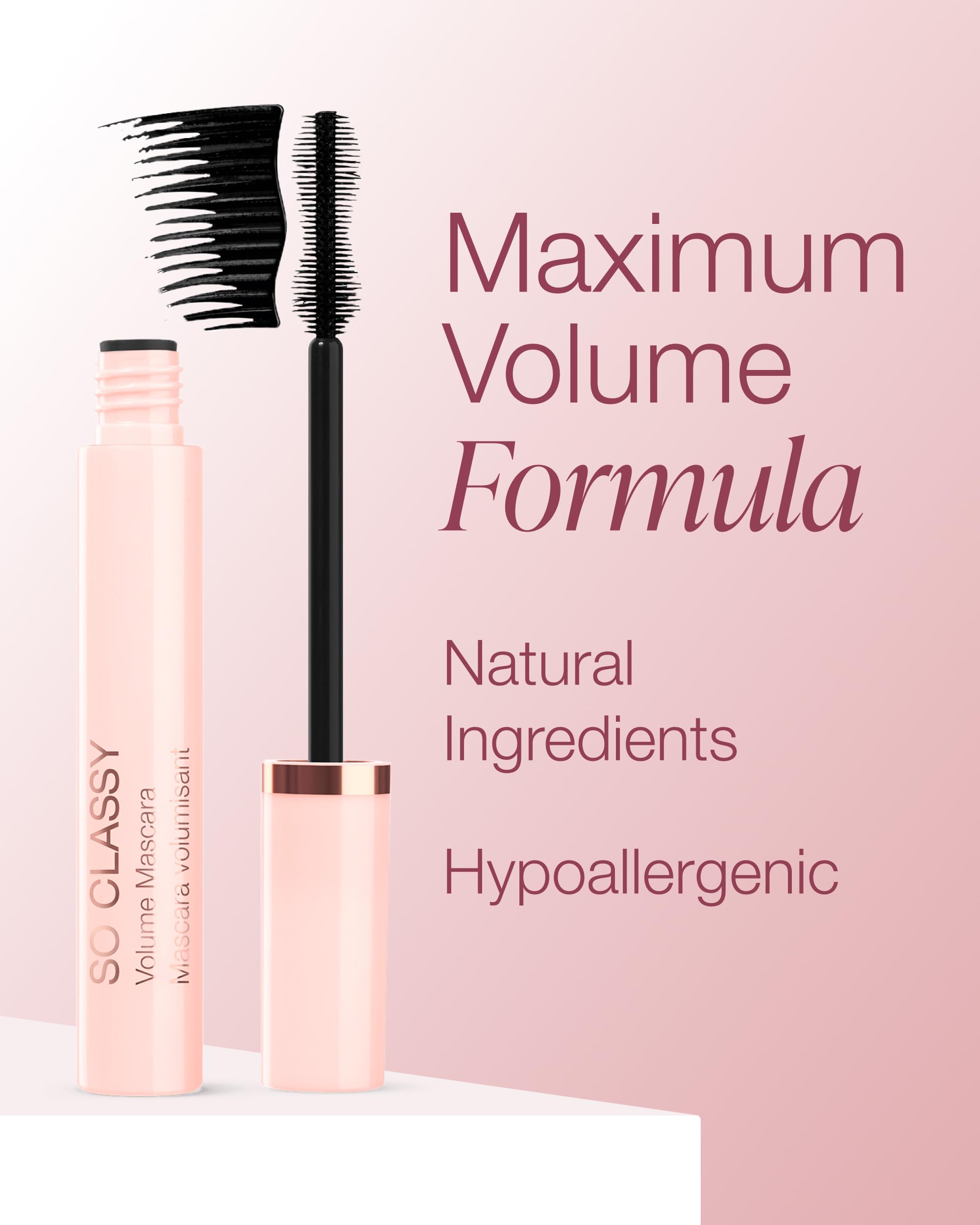 Lashes after coat of Mineral Fusion So Classy Volume Mascara