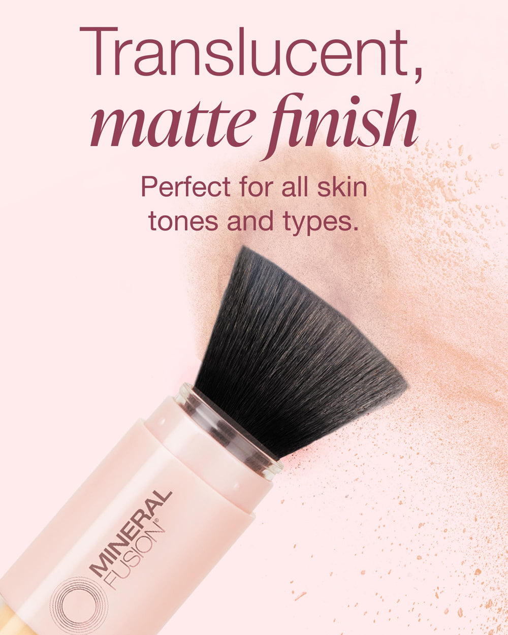 Mineral Fusion SPF 30 invisible mineral sunscreen in action provides UVA/UVB protection.