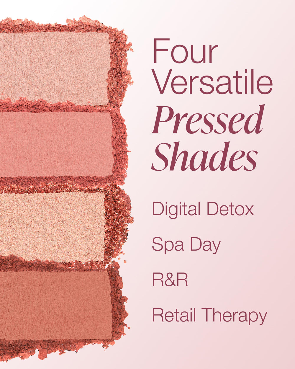 Mineral Fusion Summer Vacation application brush illustrates color layering technique.