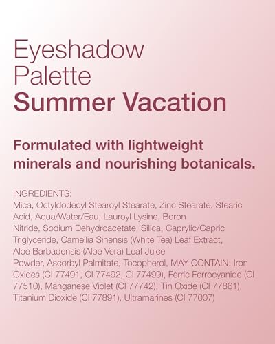 Mineral Fusion Summer Vacation palette in-hand conveys easy, on-the-go makeup options.