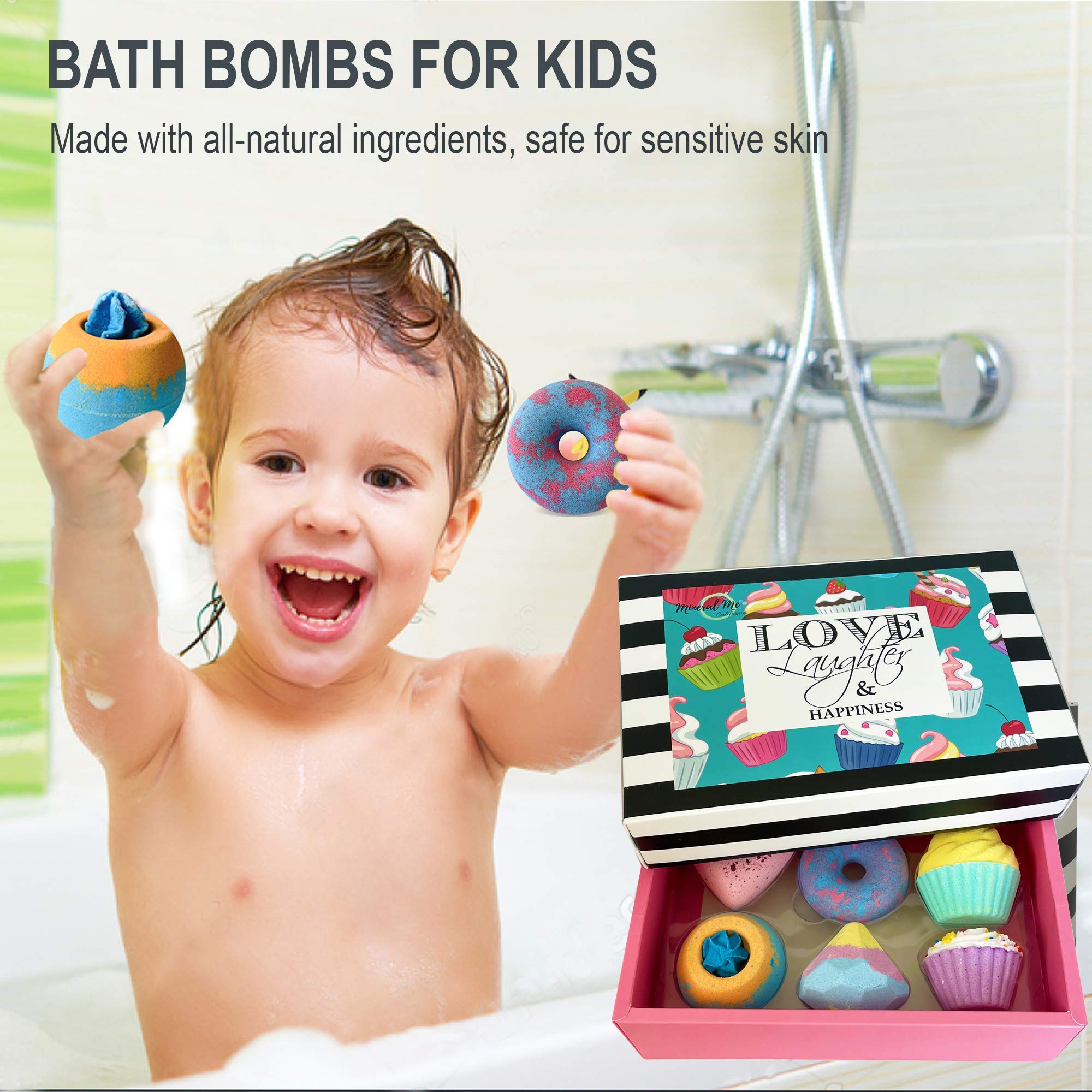 Mineral Me California aromatherapy bath bombs with essential oils for calming soaks